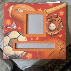 Baseball theme blank scrapbook - New